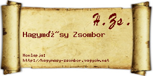 Hagymásy Zsombor névjegykártya